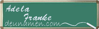 Adela Franke Visitenkarte